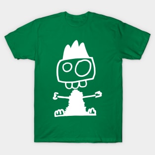Cute monster - Mostrone Dentone (white on green) T-Shirt